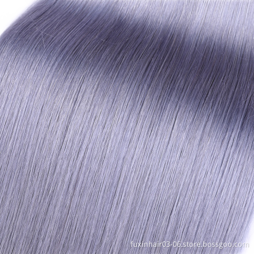 fast delivery top selling factory 100% cuticle aligned human hair grey hair bundles